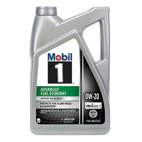 Mobil 1 5 qt. 0W-20 Advanced Fuel Economy Full Synthetic Motor Oil