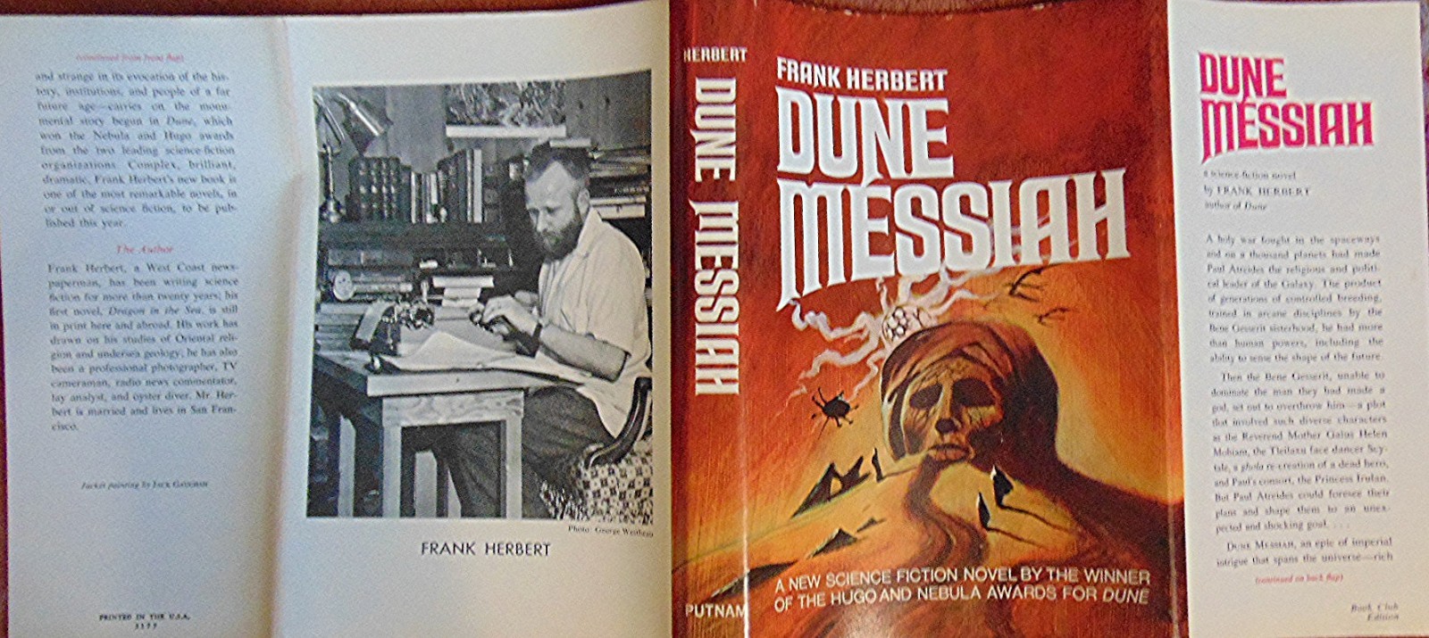 Dune Messiah by Frank Hebert; 1969, G. P. Putnam\'s Son, HC ... Like NEW