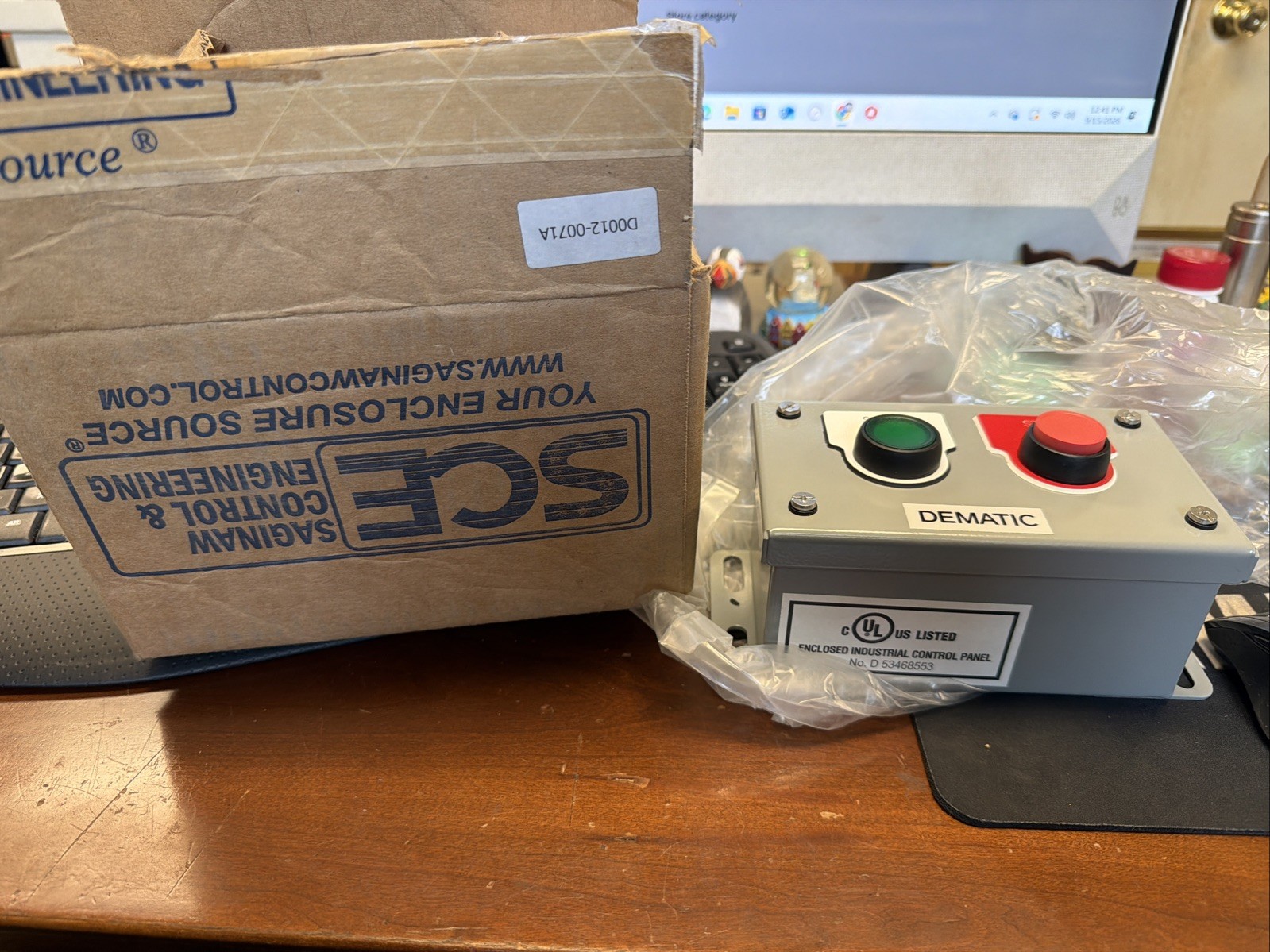 BRAND NEW SAGINAW DEMATIC ASI CONTROL STATION D0012-0071A REV AA *FREE SHIPPING BRAND NEW SAGINAW DEMATIC ASI CONTROL STATION D0012-0071A REV AA *FREE SHIPPING