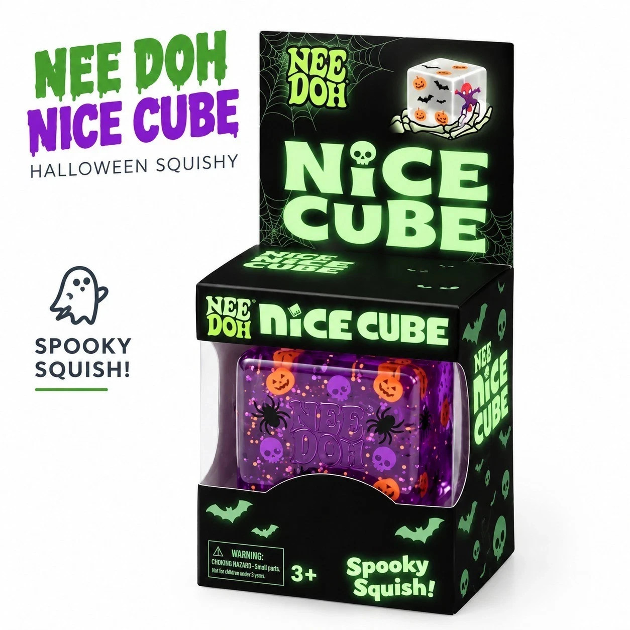 Nee-Doh-Halloween Nice Cube , Spooky Squish Schyling Halloween Squishy