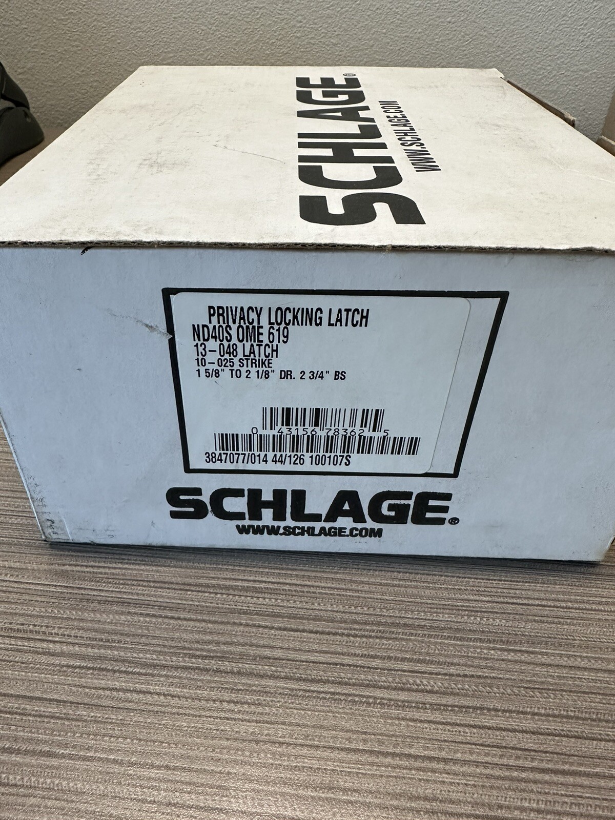 Schlage ND40S-OME-619 Grade 1 Privacy Lock, Omega Lever Schlage ND40S-OME-619 Grade 1 Privacy Lock, Omega Lever