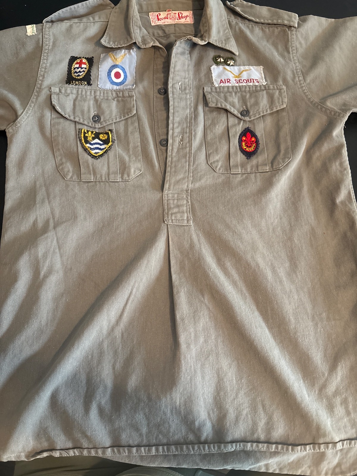 vintage 1950\'s UK 1st St Marylebone airsxouts uniform shirt The fighting first