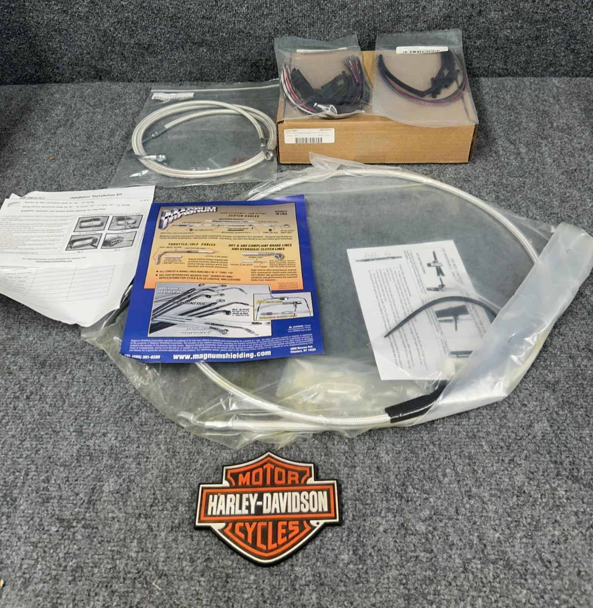 MAGNUM SHIELDING HARLEY-DAVIDSON 08-13 TOURING GLIDE CABLE KIT *MISSING A PART*