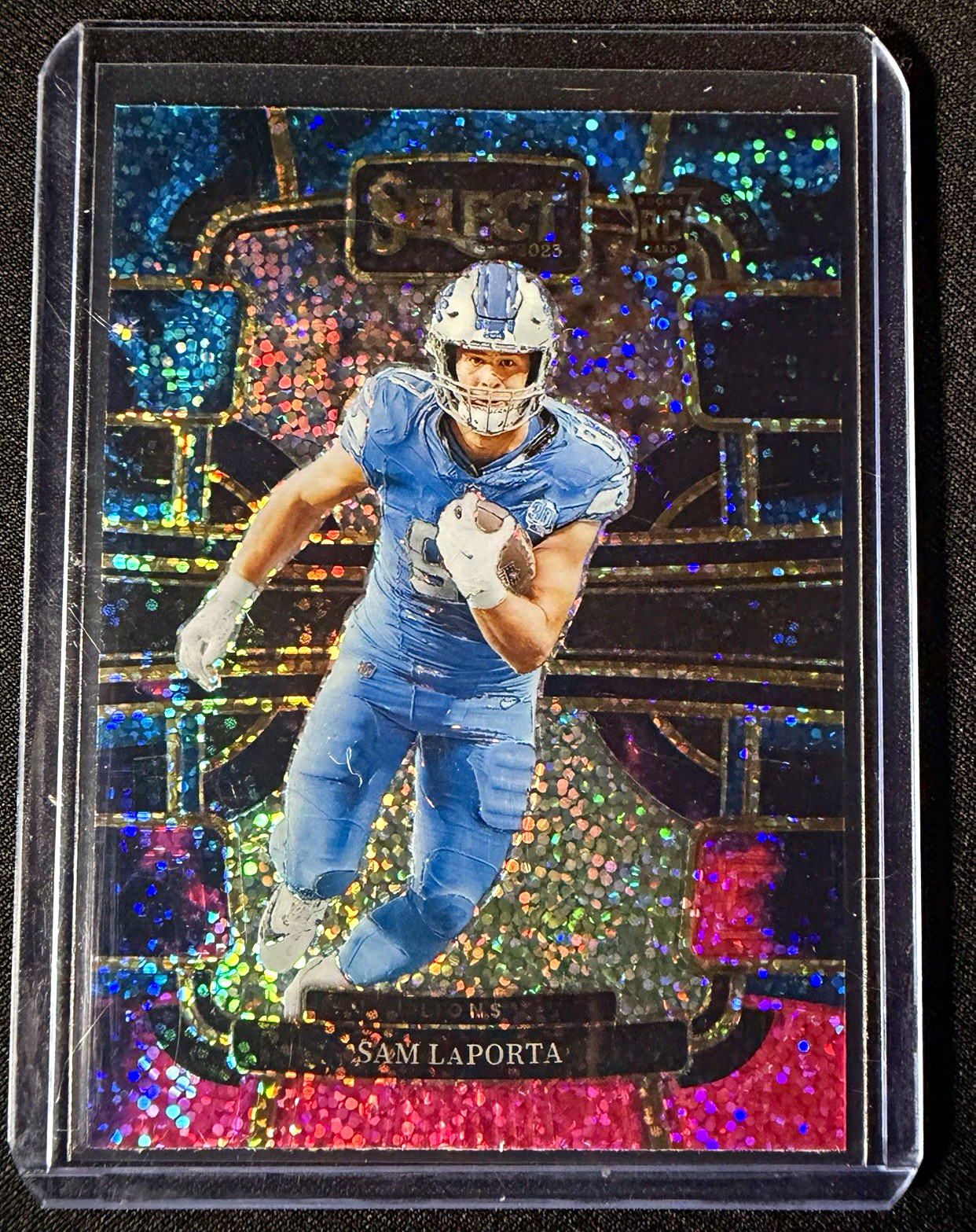 2023 Panini Select Sam LaPorta Cosmic Prizm Rookie Concourse #35 Lions 2023 Panini Select Sam LaPorta Cosmic Prizm Rookie Concourse #35 Lions