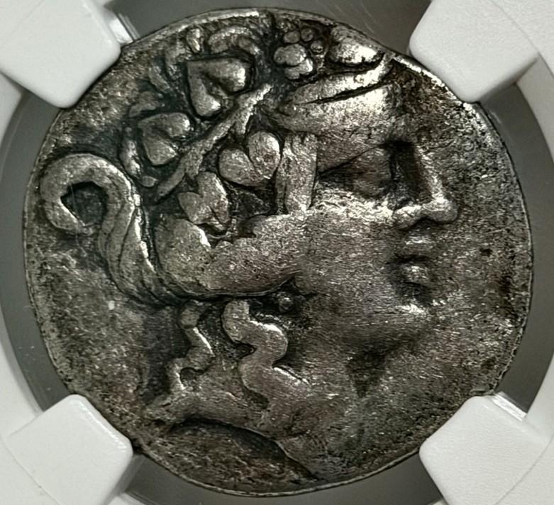 Celts Lower Danube AR Tetradrachm 2nd-1st Centuries BC types of Thasos NGC Ch F Celts Lower Danube AR Tetradrachm 2nd-1st Centuries BC types of Thasos NGC Ch F