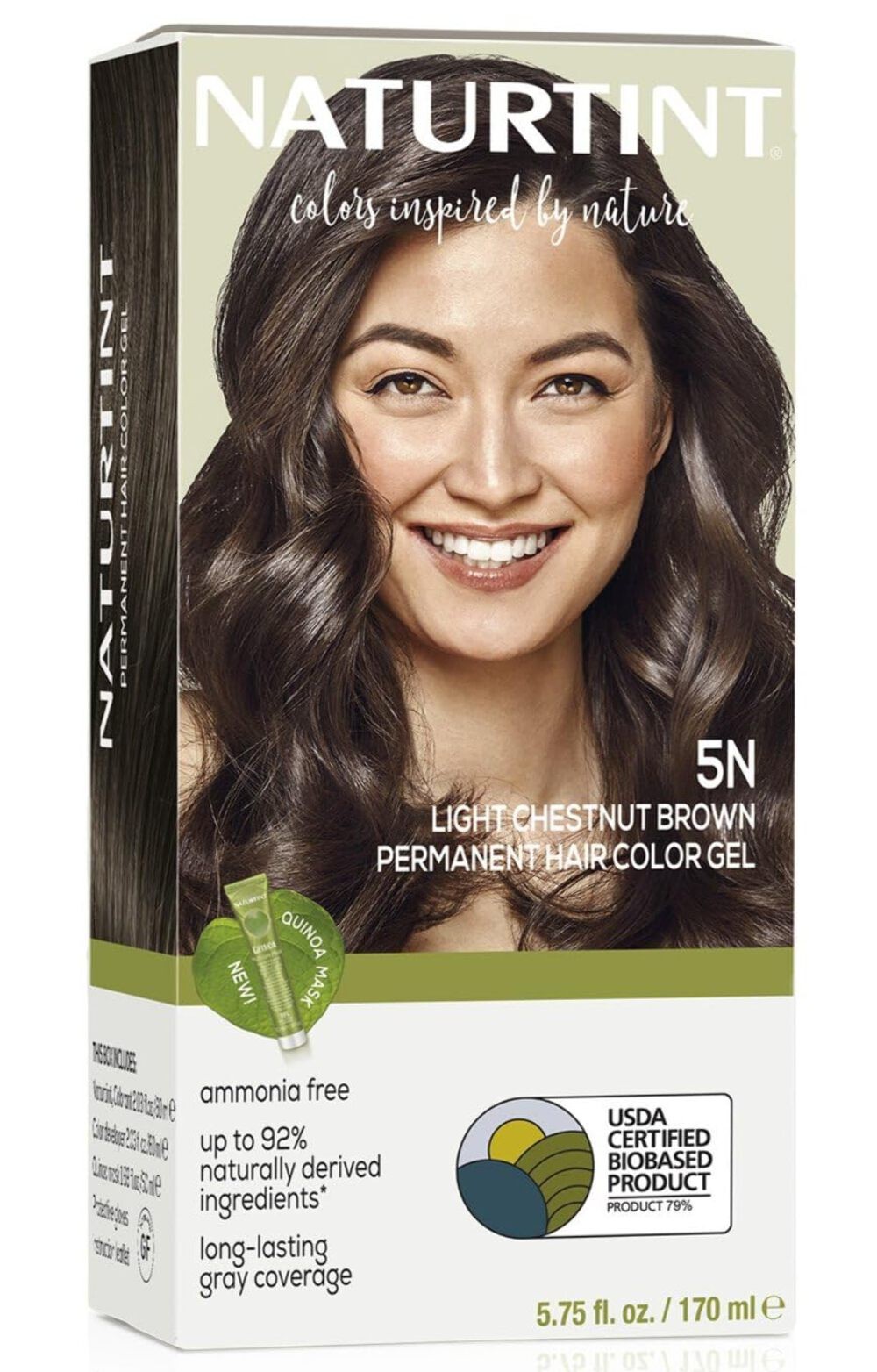 6/29+ Naturtint 5N Light Chestnut Brown Permanent Hair Color (Pack of 1), Ammoni