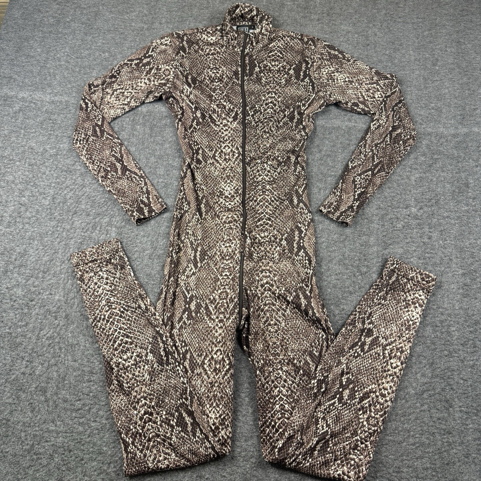 Vintage Nils Ski Suit Layer Womens Small Snake Print One Piece Base Layer Suit Vintage Nils Ski Suit Layer Womens Small Snake Print One Piece Base Layer Suit