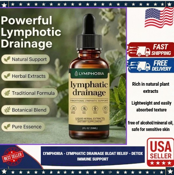 Lymphoria - Lymphatic Drainage Bloat Relief - Detox, & Immune Support 59ml US