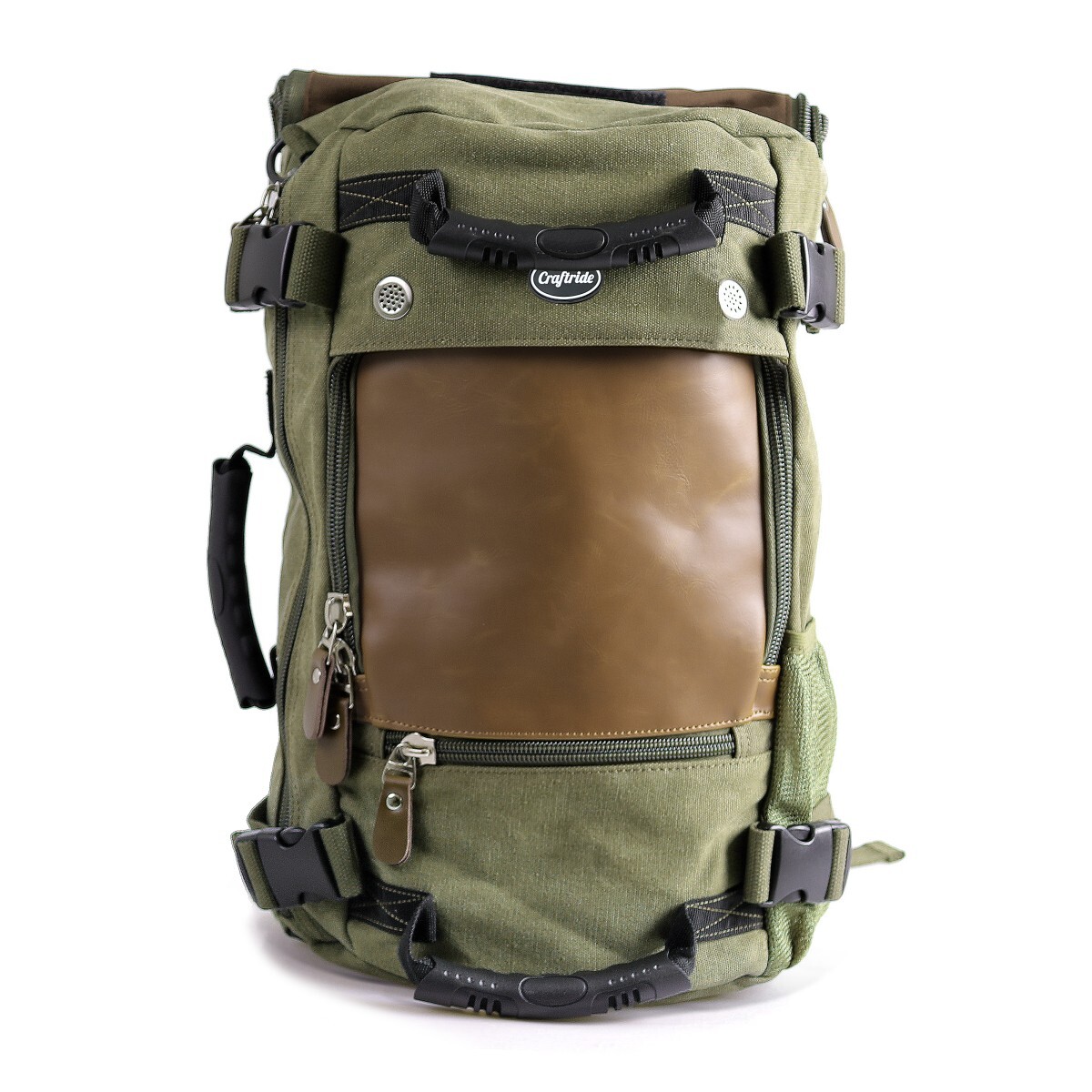 Motorcycle Backpack / Tail bag Canvas Craftride Vintage VG6 28L green Motorcycle Backpack / Tail bag Canvas Craftride Vintage VG6 28L green