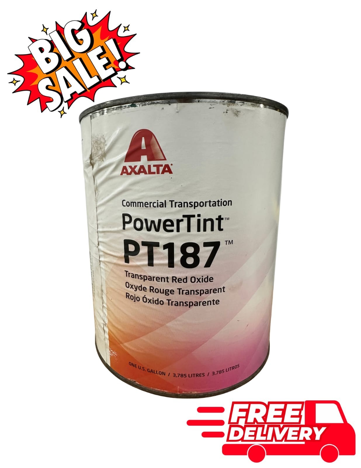 Axalta PowerTint PT187 Transparent Red Oxide 1 Gallon Axalta PowerTint PT187 Transparent Red Oxide 1 Gallon