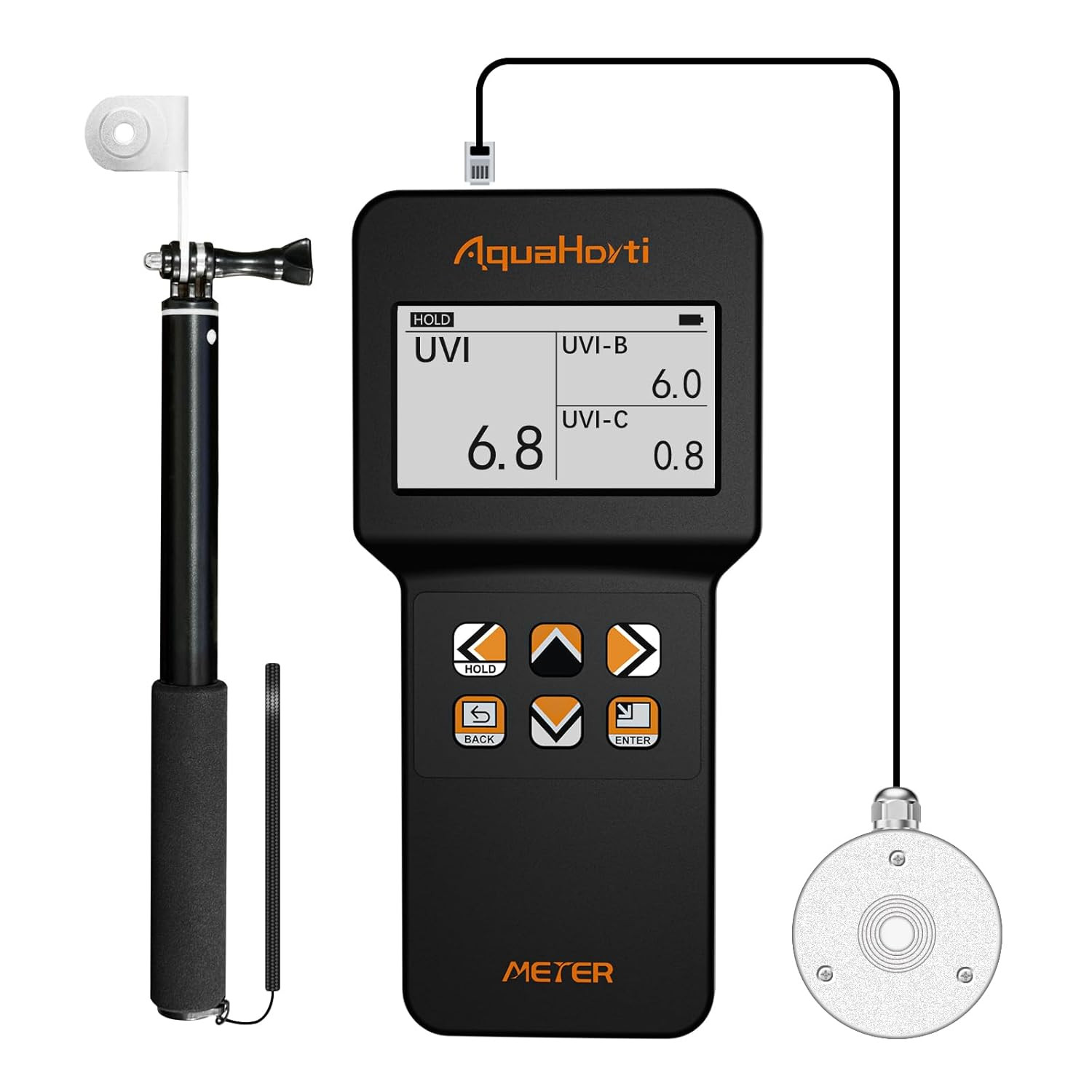 AH-UVCBA Light Meter,Test the UV Index of UVB | Uvc,Irradiance Intensity of UVC 