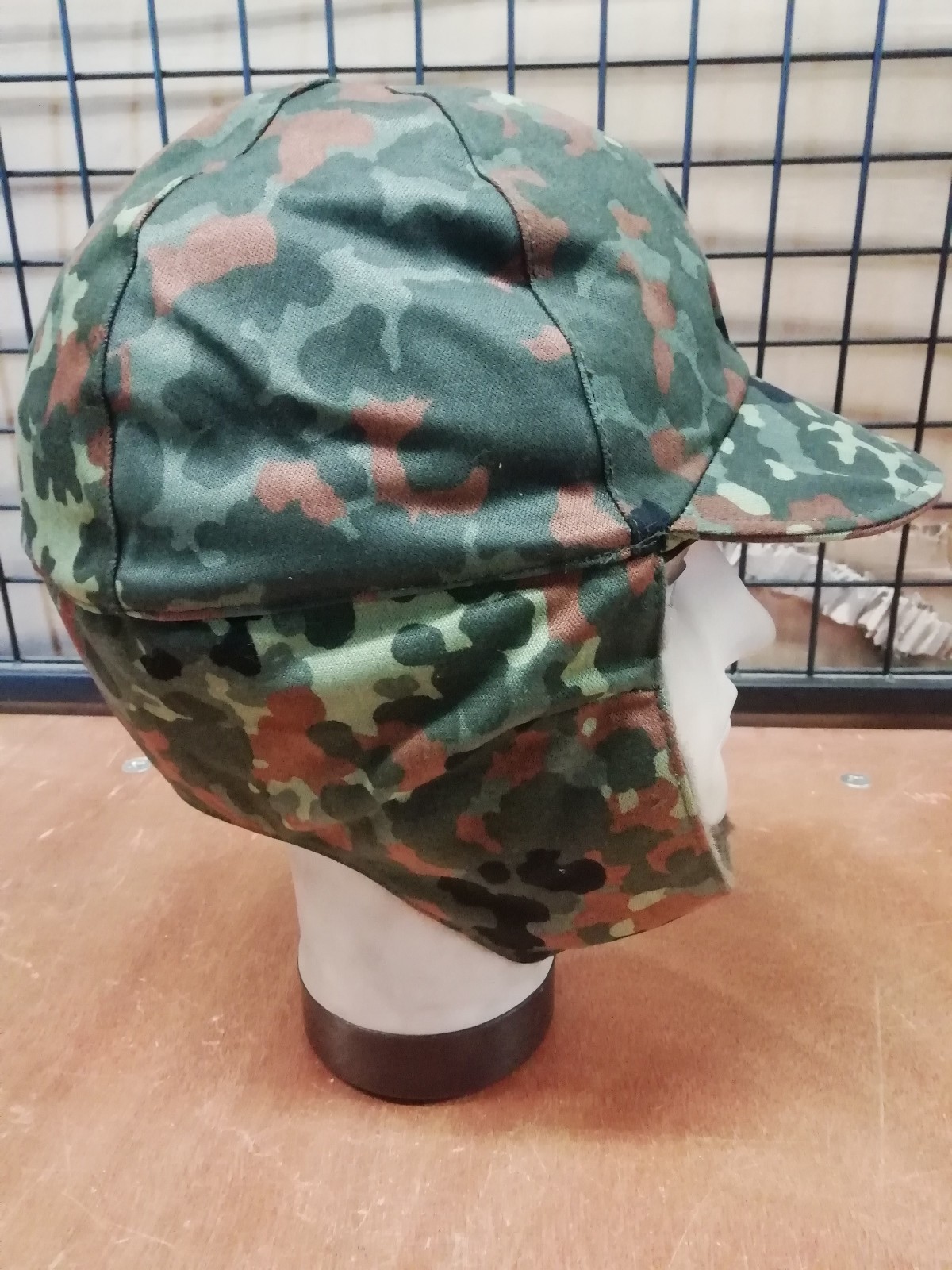 Original BW winter hat fur Flecktarn camo sizes 59-64