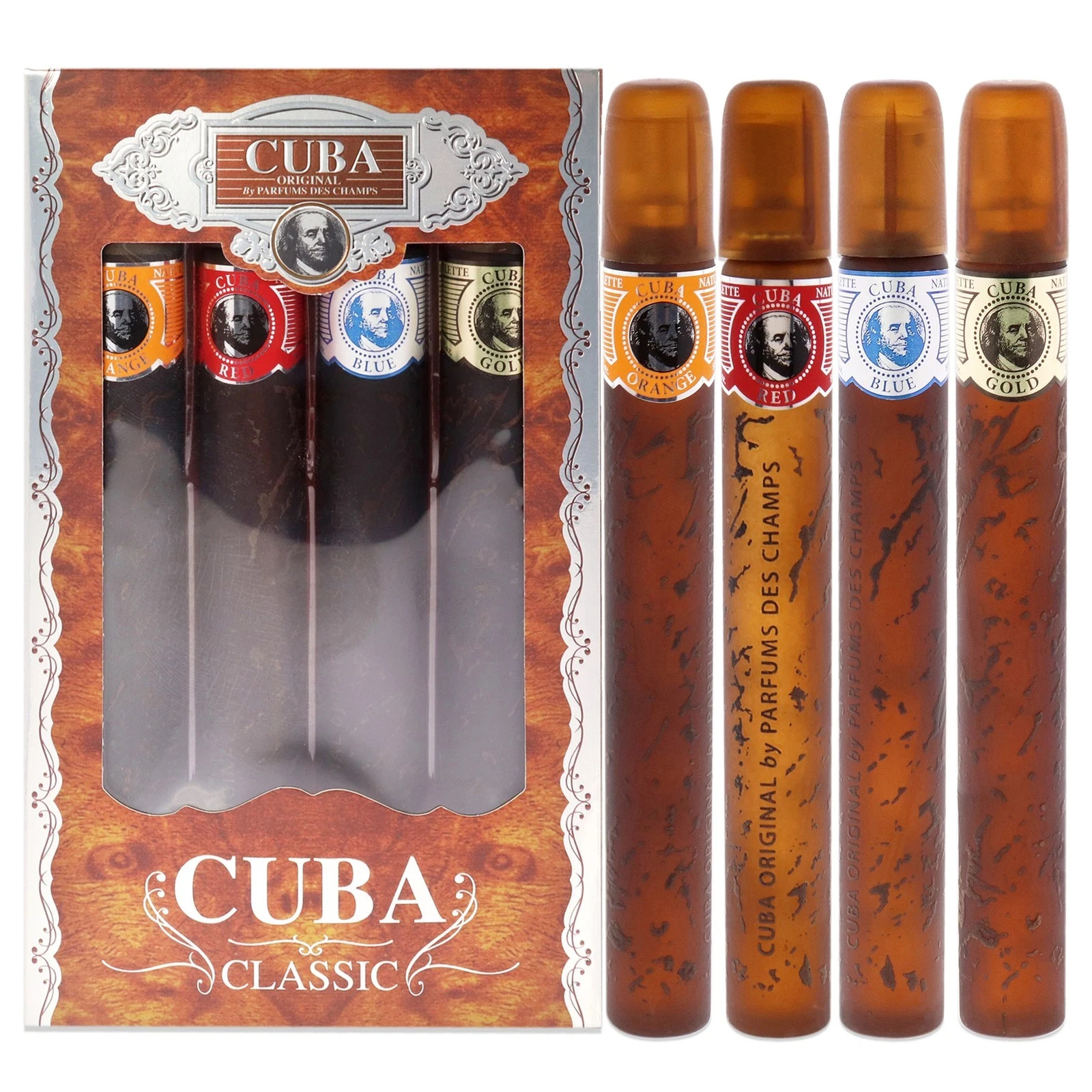 Cuba 4 PC Mix Variety 1.17oz 30 Ml  EDT Men\'s Cologne Spray limited Time offer