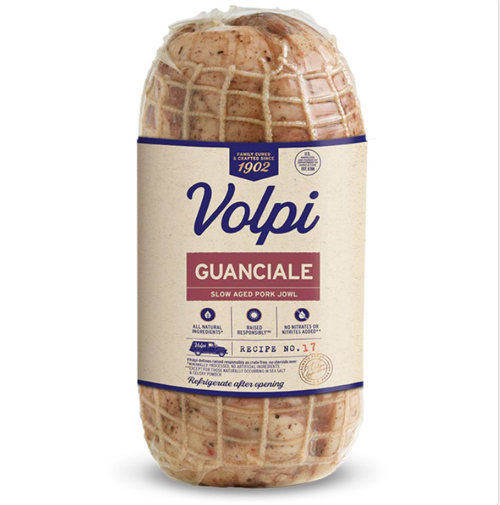 Guanciale Volpi - Slow Dry Aged Pork Jowl - 4lb  by Alma Gourmet