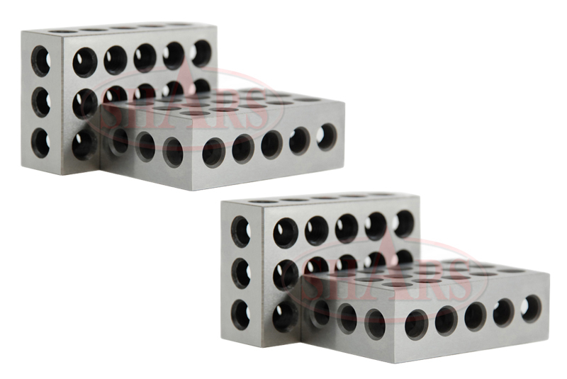 Shars 2 Matched Pairs 4 PCS Precision 123 1-2-3 Blocks Block 23 Holes .0002
