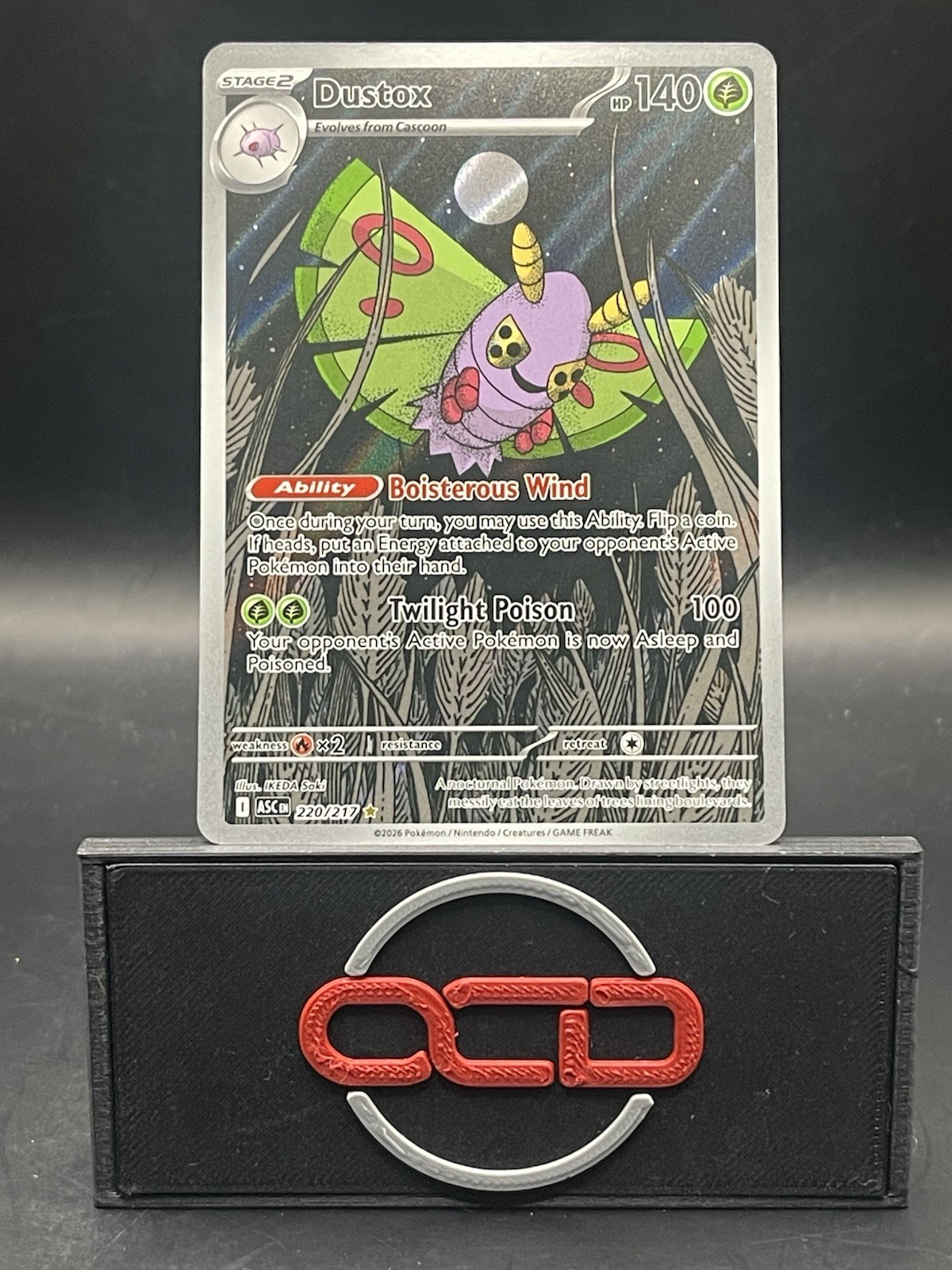 Dustox 220/217 Pokemon ME: Ascended Heroes Secret Illustration Rare Holo NM