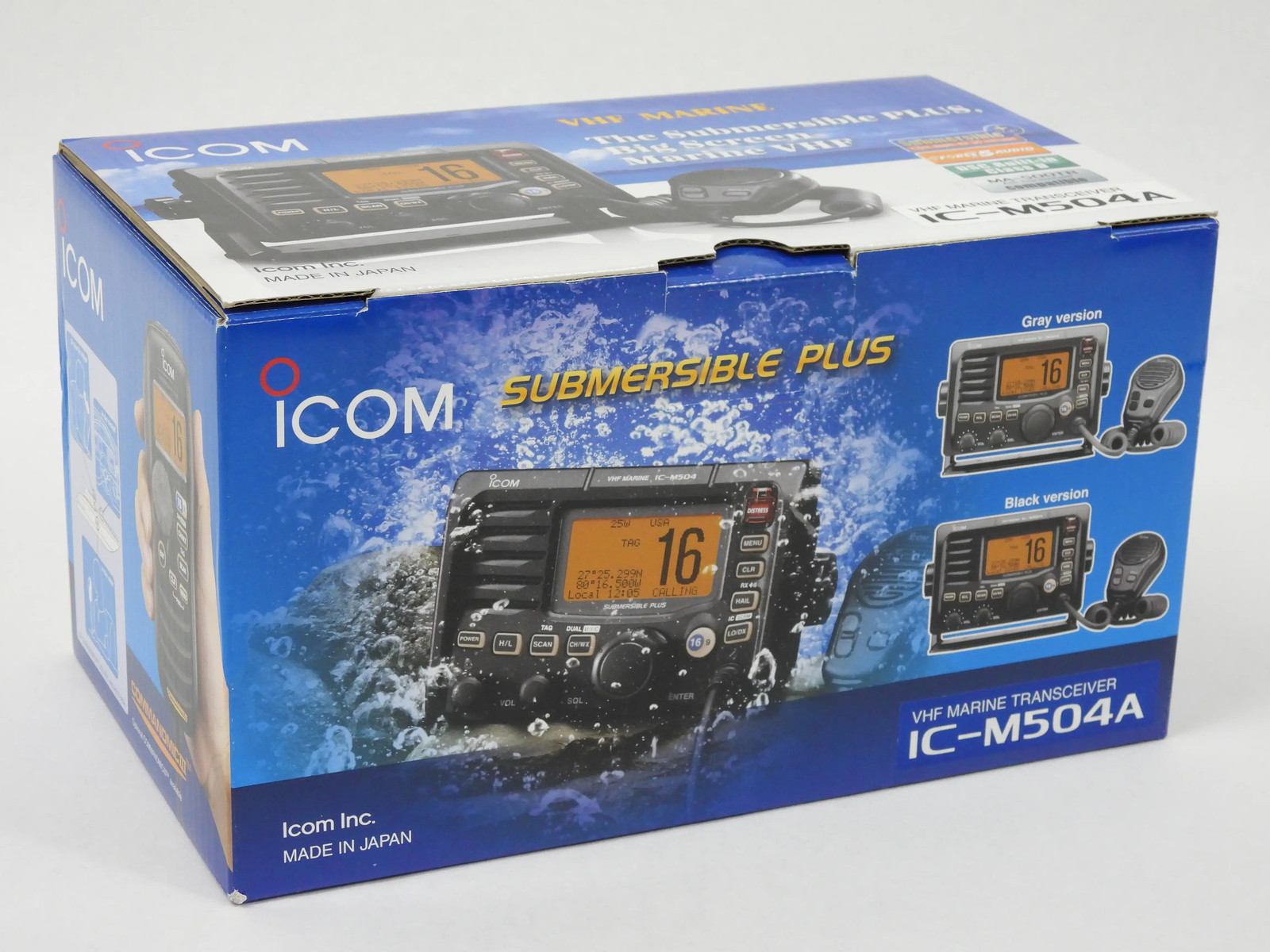 Icom IC-M504A Submersible Plus VHF Marine Radio Transceiver (new in box) Icom IC-M504A Submersible Plus VHF Marine Radio Transceiver (new in box)