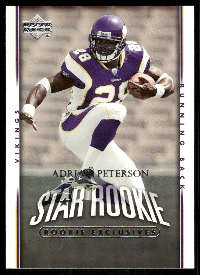 2007 Upper Deck Adrian Peterson Exclusive Star Rookie RC #279 Minnesota