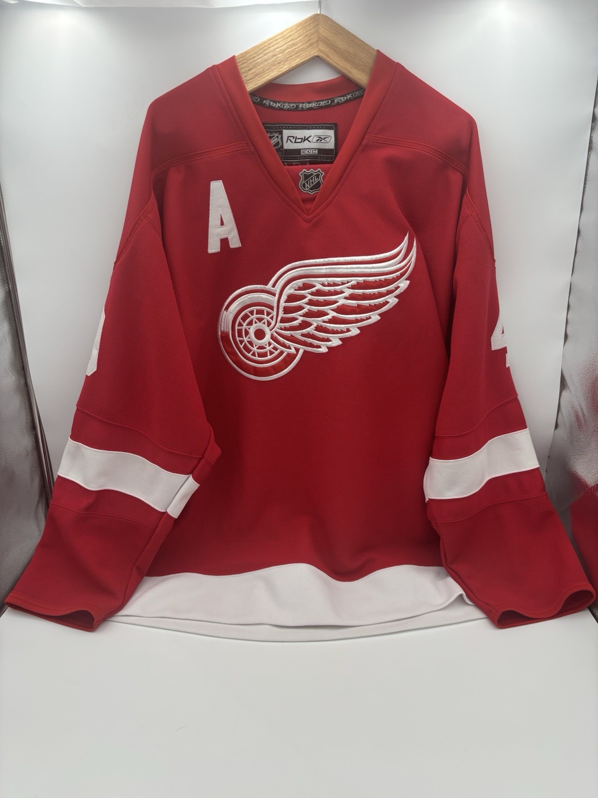 Vintage Detroit Red Wings Henrik Zetterberg Reebok/CCM 6100 Authentic Jersey 50