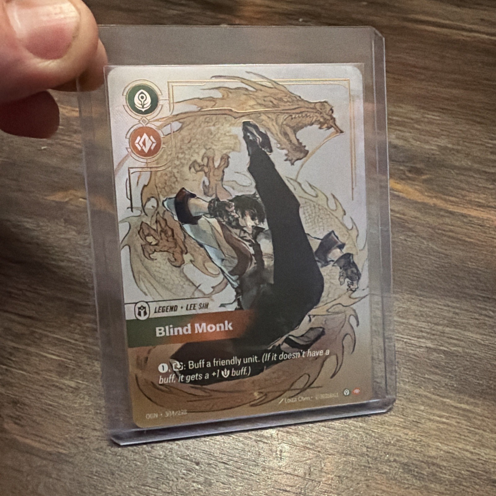 Lee Sin, Blind Monk (Overnumbered) 304/298 - Origins - Near Mint