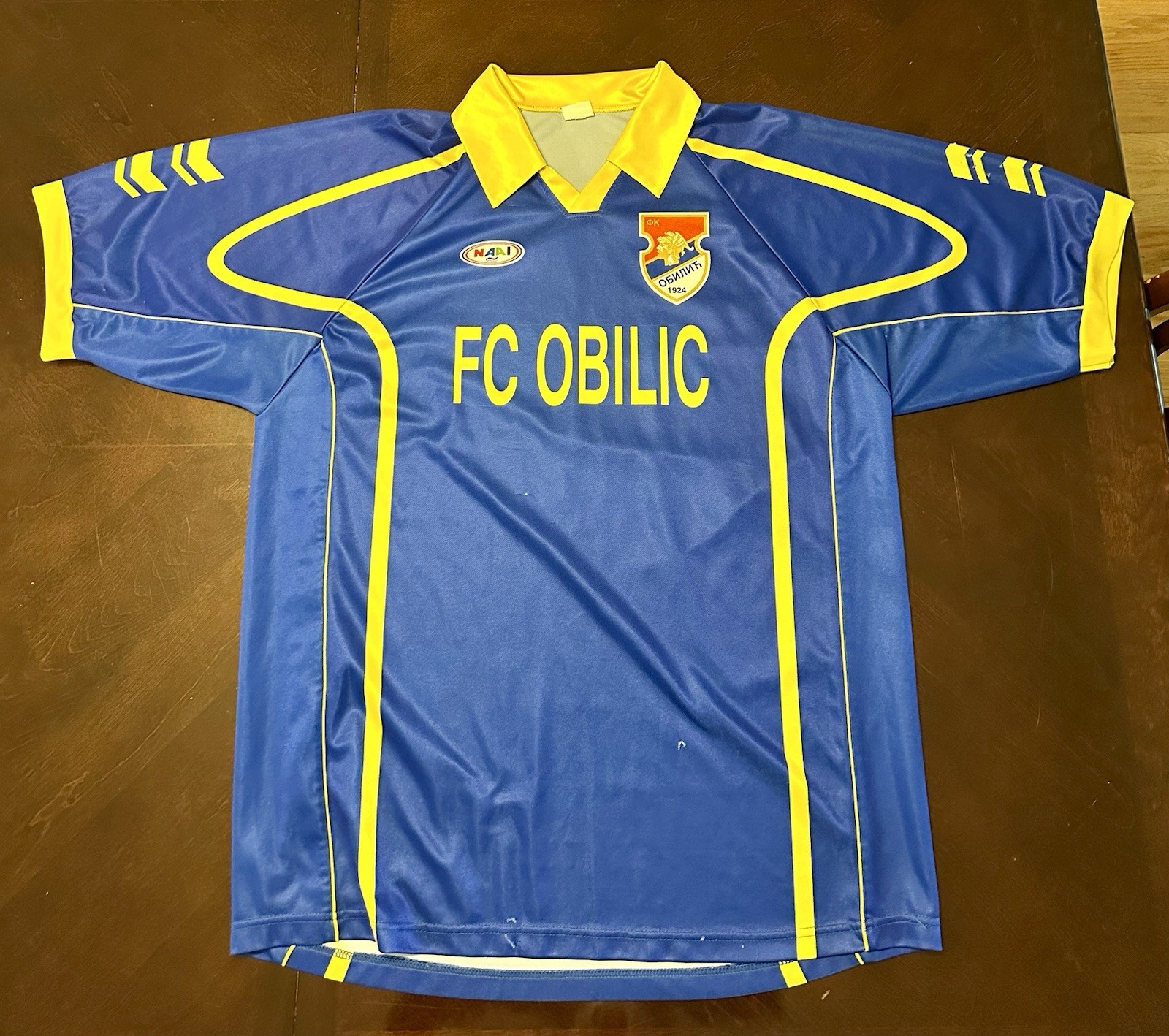 FC Obilic 2001 Game Worn Jersey Serbia Football Soccer FC Obilic 2001 Game Worn Jersey Serbia Football Soccer
