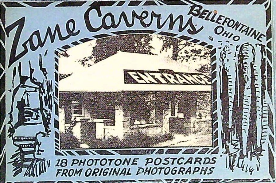 Zane Caverns Bellefontaine, OH Collection of 18 Phototone Postcards 1940\'s-50\'s