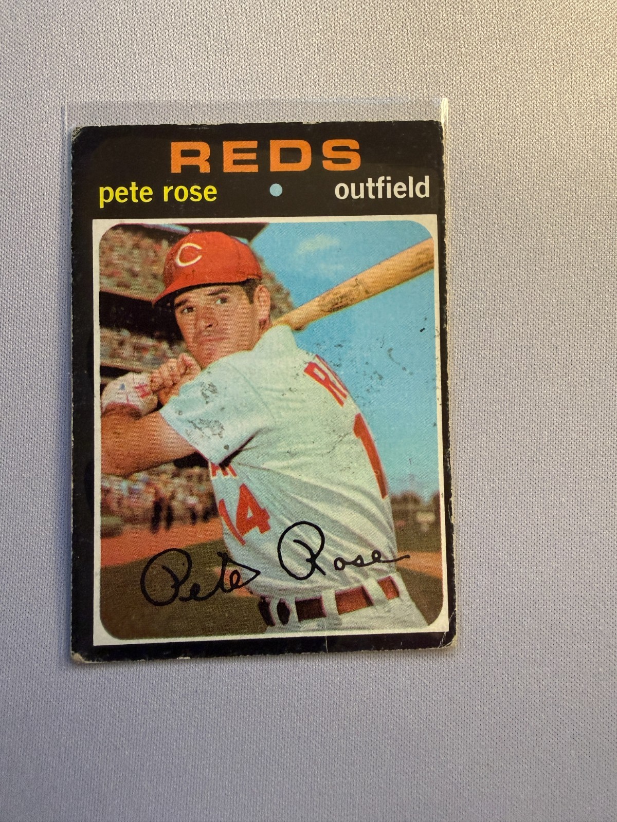 1971 Topps #100 Pete Rose Cincinnati Reds Vintage Baseball Card 1971 Topps #100 Pete Rose Cincinnati Reds Vintage Baseball Card