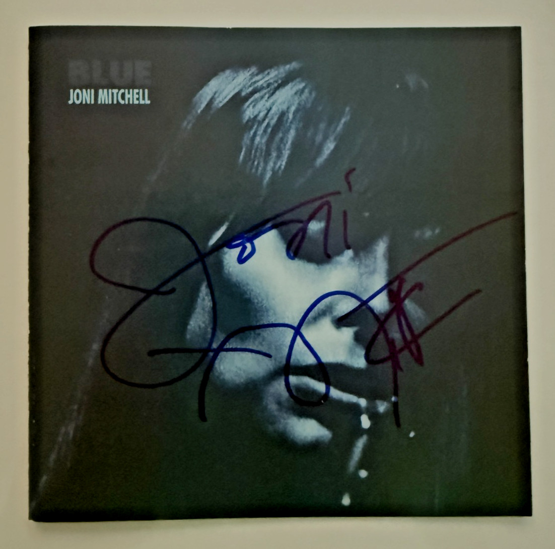Rare - Joni Mitchell autographed 