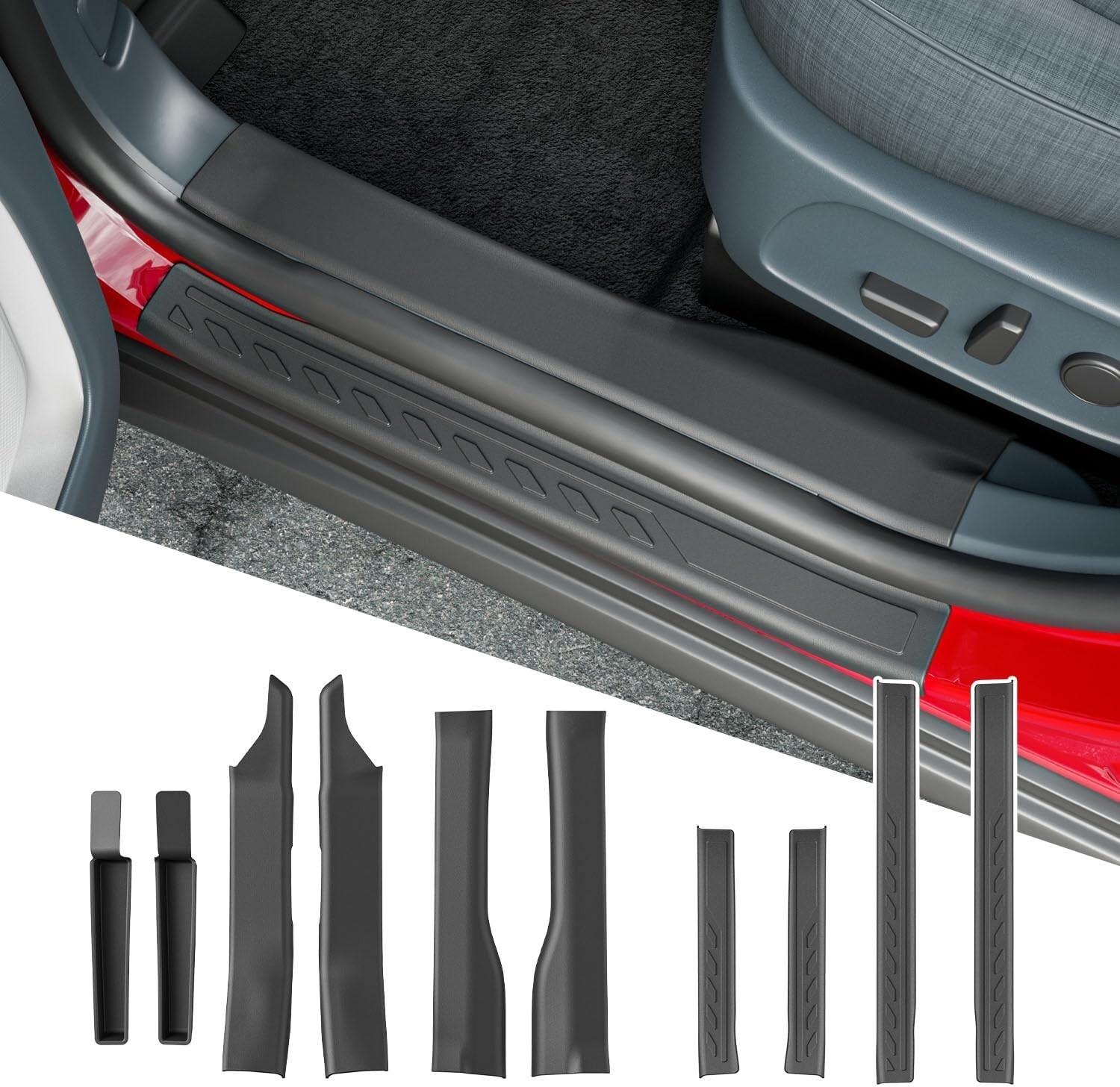 For 2022-2025 Ford Maverick Door Sill Protector Sill Guard Car Door Protector For 2022-2025 Ford Maverick Door Sill Protector Sill Guard Car Door Protector
