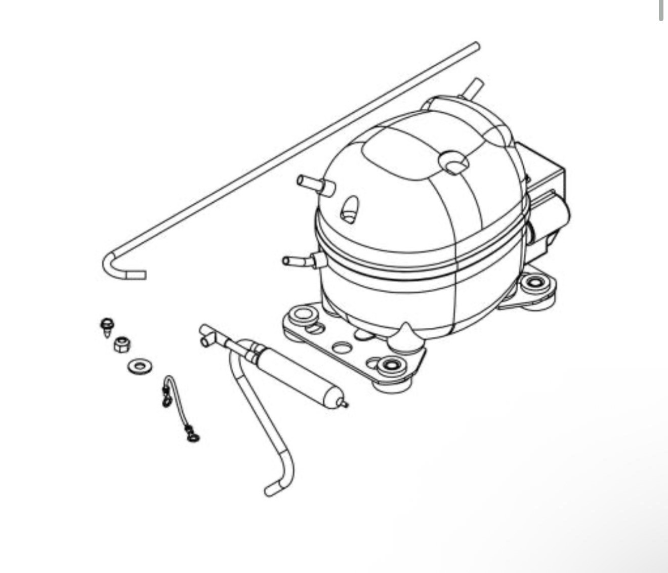 42247385 Marvel Refrigeration Compressor Assembly OEM NEW 42247385 Marvel Refrigeration Compressor Assembly OEM NEW