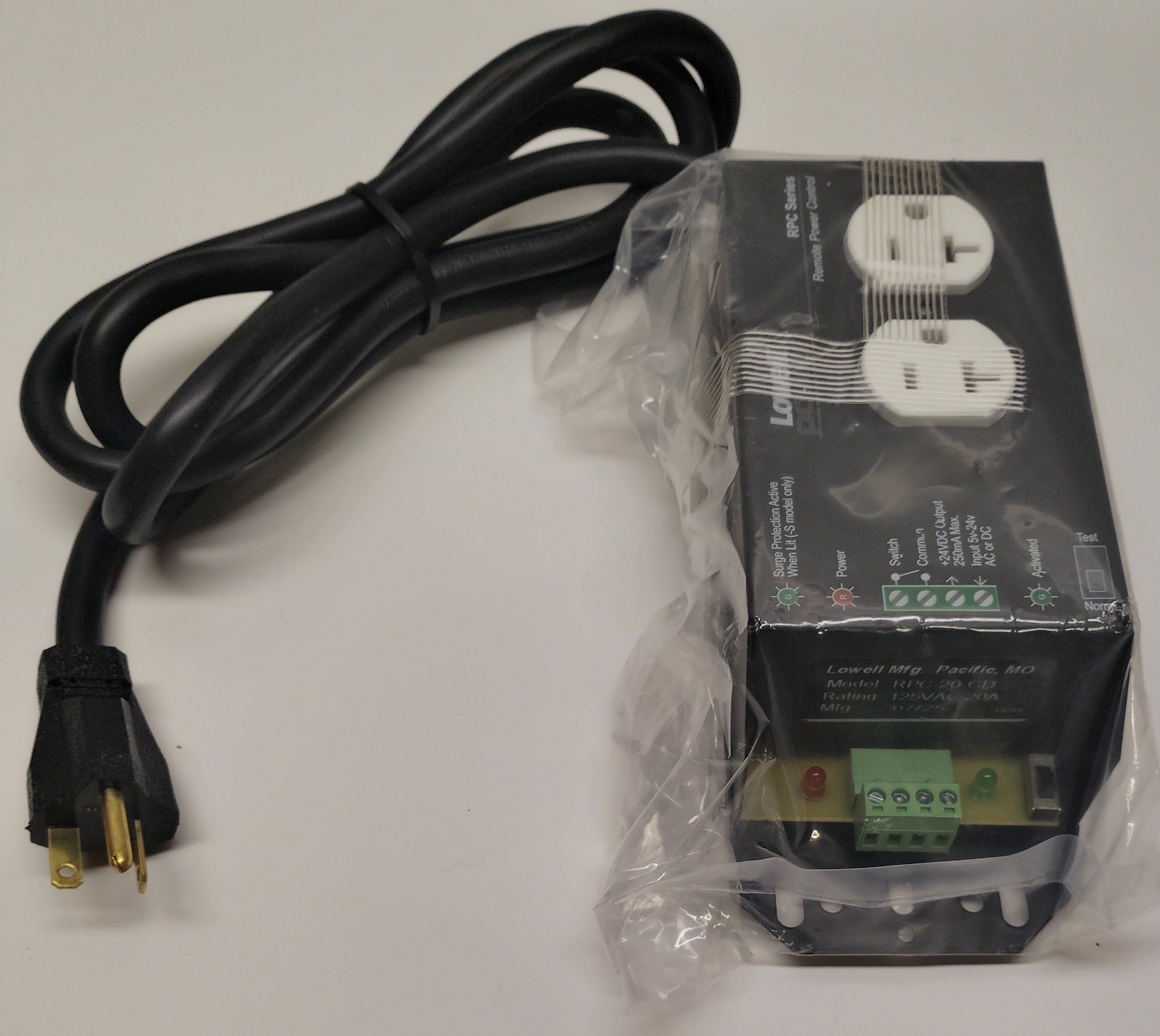 Brand New Lowell RPC-20-CD, Remote Power Control 20A-Factory Sealed Brand New Lowell RPC-20-CD, Remote Power Control 20A-Factory Sealed