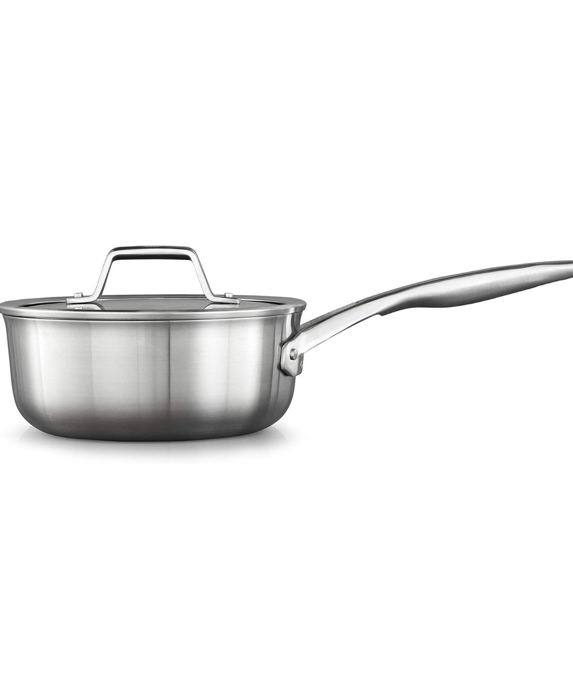 Calphalon 1.5 Quart Premier 3 Layer Stainless Sauce Pan With Lid Calphalon 1.5 Quart Premier 3 Layer Stainless Sauce Pan With Lid