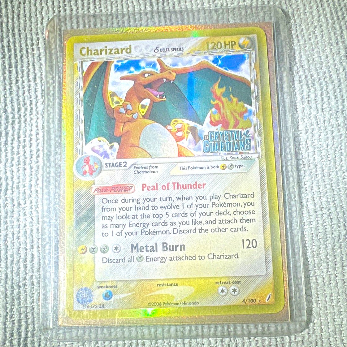 Charizard Delta Species Reverse Holo 4/100 EX Crystal Guardians