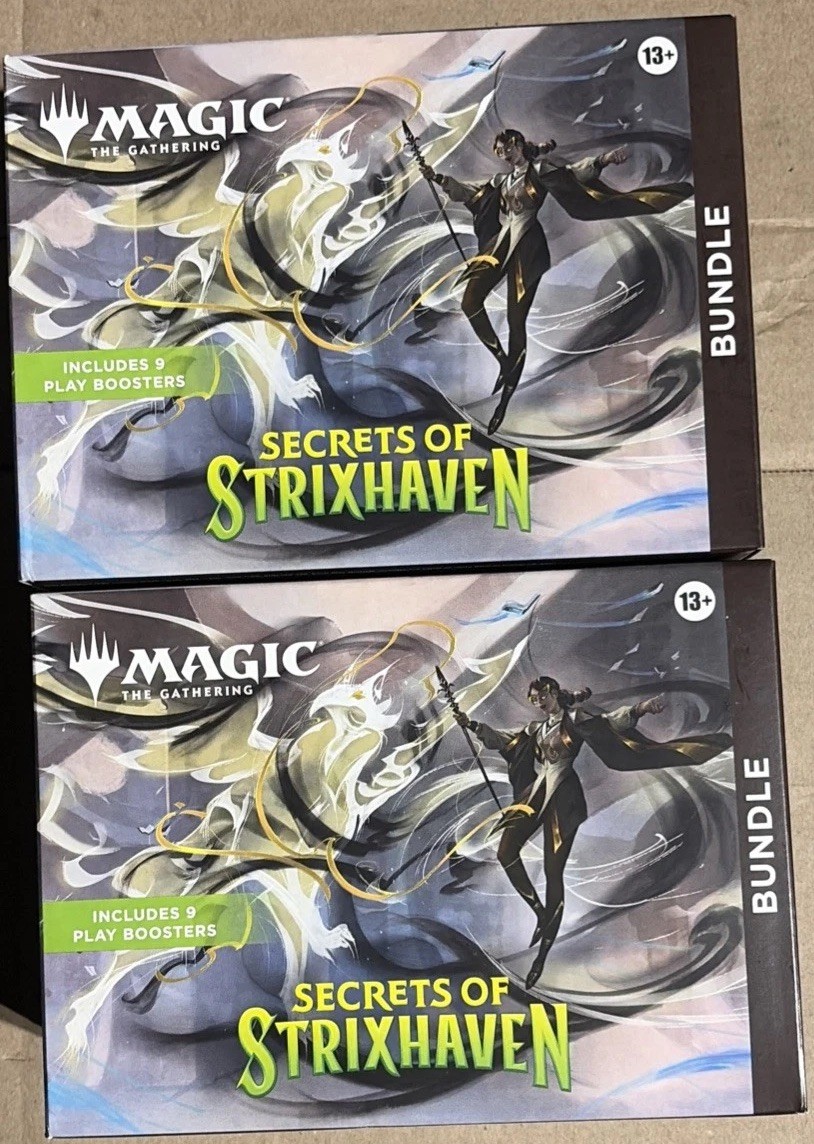 Lot of (2) Secrets of Strixhaven Magic: MTG Bundle Boxes NEW FACTORY SEALED Lot of (2) Secrets of Strixhaven Magic: MTG Bundle Boxes NEW FACTORY SEALED