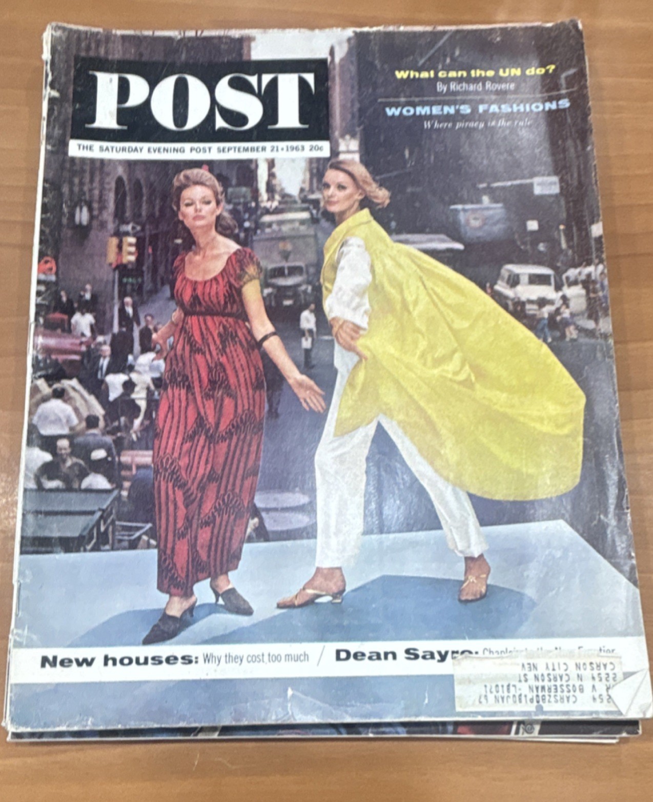 The Saturday Evening Post Sep 21 1963 Women\'s Fashions United Nations