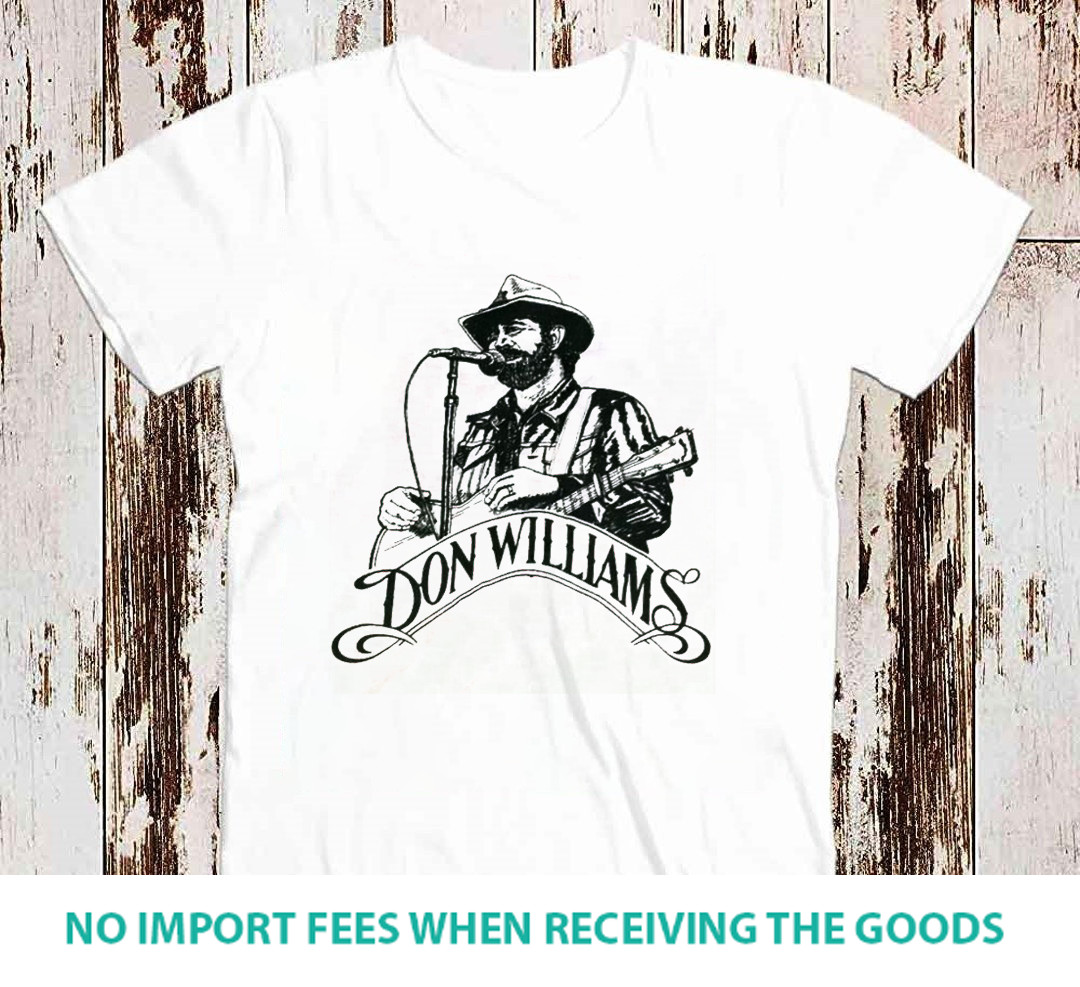 Vtg 1985 Tour Don Williams Shirt Short Sleeve White S-5XL SC024