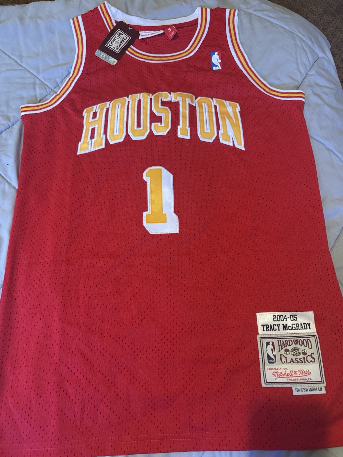 Mitchell & Ness Tracy McGrady #1 Rockets 2004-05 Swingman Jersey S Red 