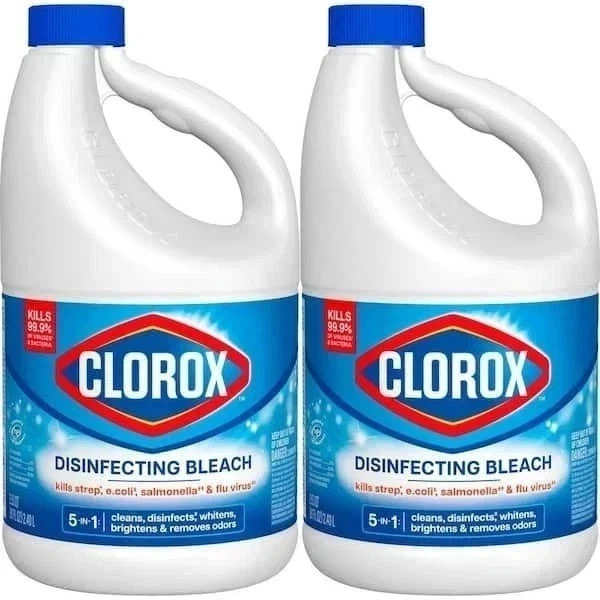 Concentrated Regular Disinfecting Liquid Laundry Bleach, 81 fl.oz 2 pack Concentrated Regular Disinfecting Liquid Laundry Bleach, 81 fl.oz 2 pack