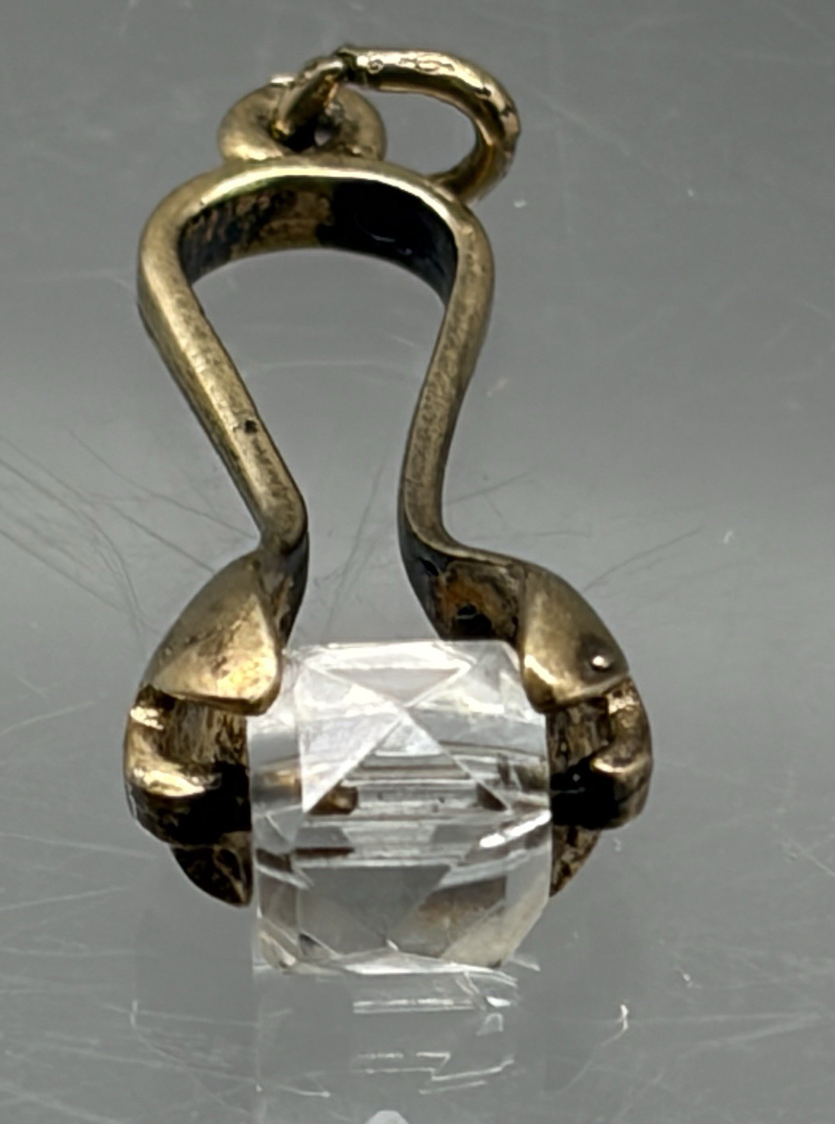 Rare Antique Uncas Vermeil Sterling Silver Antique Sugar Tongs Charm