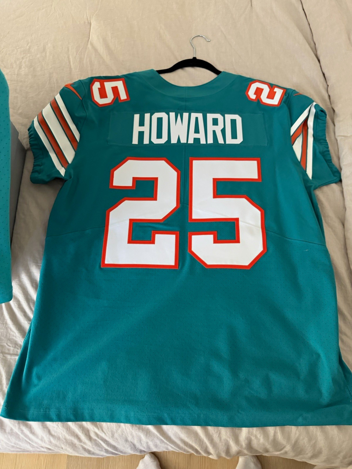 Miami Dolphins Xavien Howard #25 Aqua Men’s NFL Elite Football Jersey Size 48