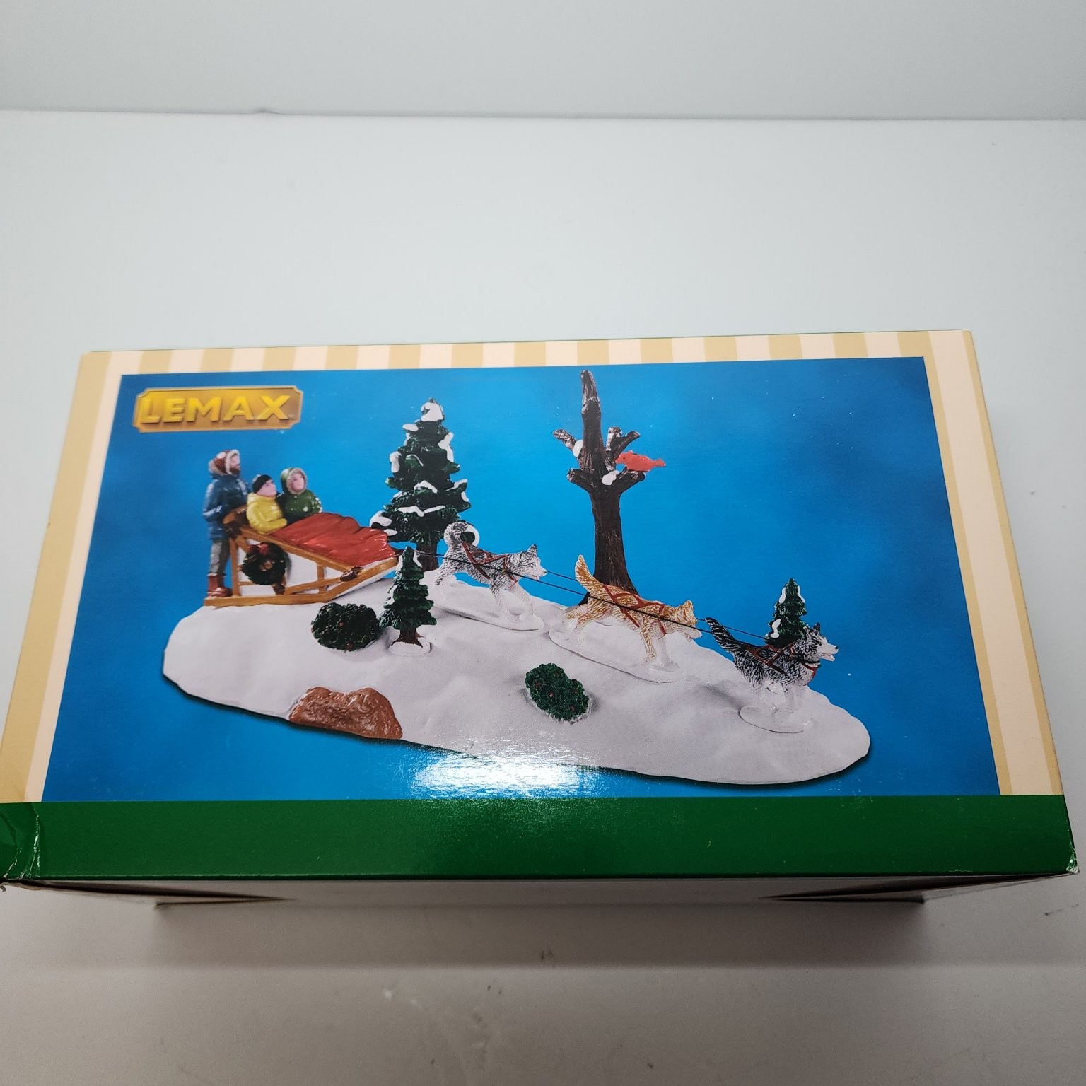 Lemax Dog Sledding Afternoon Winter Village Christmas Figurine #13557 New in Box