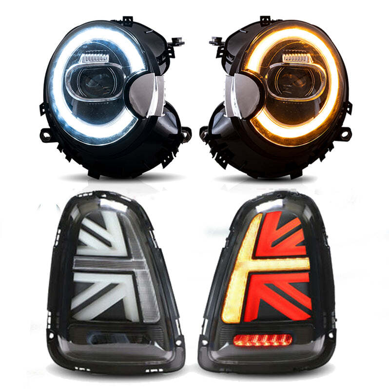 LED Headlights&Taillights For 2007-2013 BMW Mini Cooper S R56 R57 R58 R59 2sets LED Headlights&Taillights For 2007-2013 BMW Mini Cooper S R56 R57 R58 R59 2sets