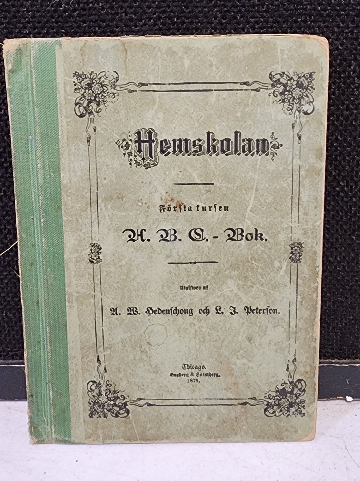 RARE- Antique 1879 German Home School Textbook