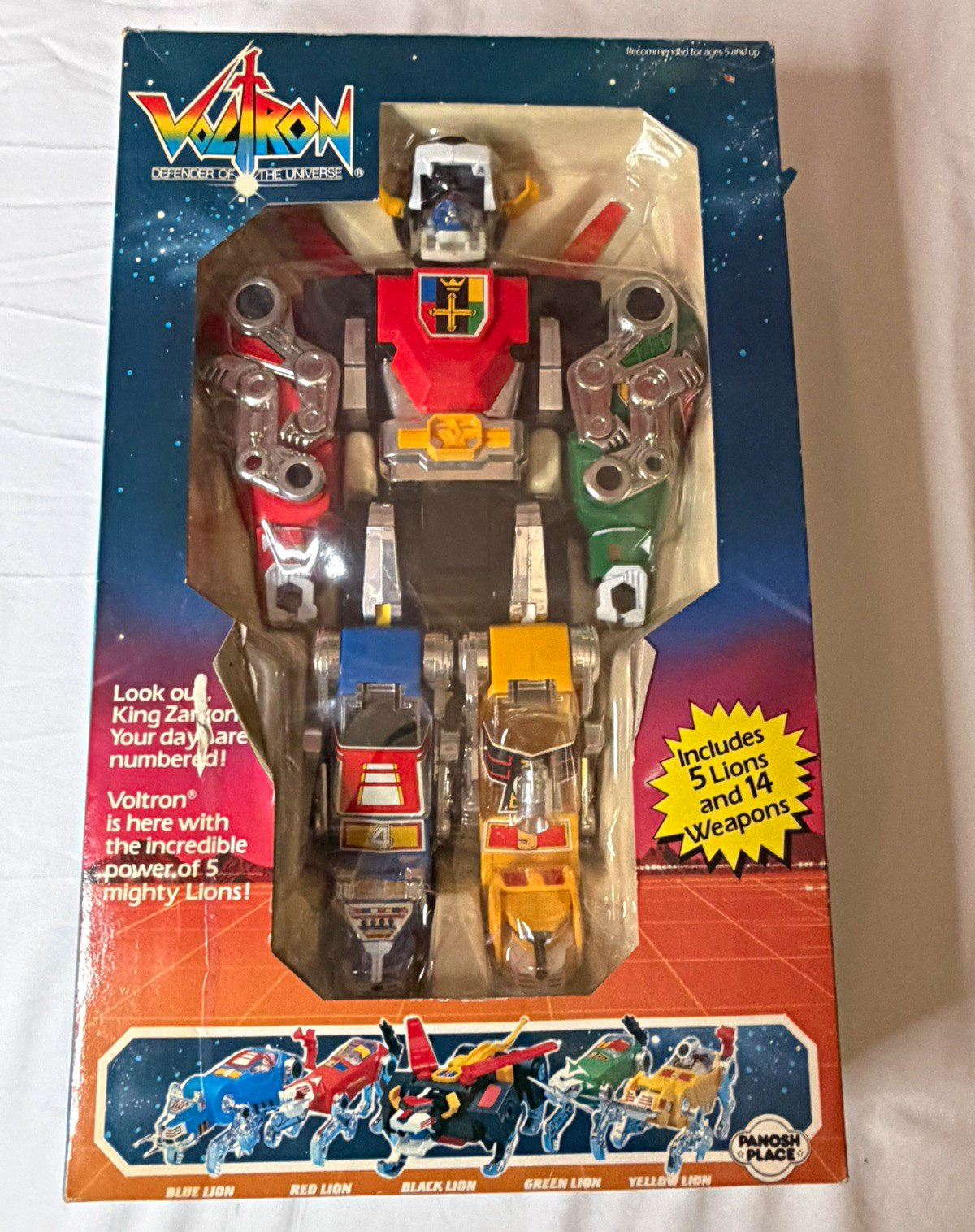 1984 Panosh Place Voltron Defender Of The Universe Rare Box Vtg.