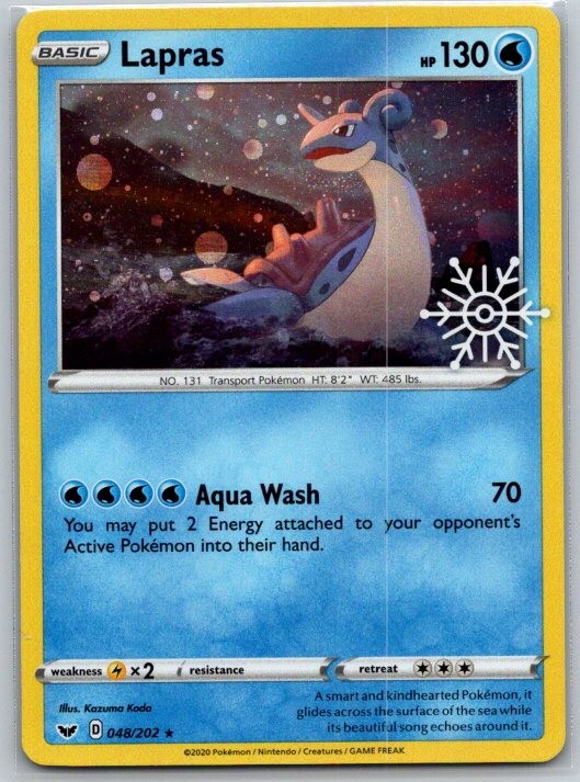 Lapras (Holiday Calendar) 048/202 Holo Miscellaneous Cards & Products Pokemon NM Lapras (Holiday Calendar) 048/202 Holo Miscellaneous Cards & Products Pokemon NM