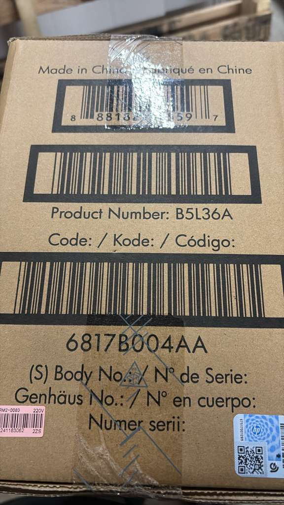 NEW GENUINE HP 220V Color LaserJet Fuser Kit - B5L36A