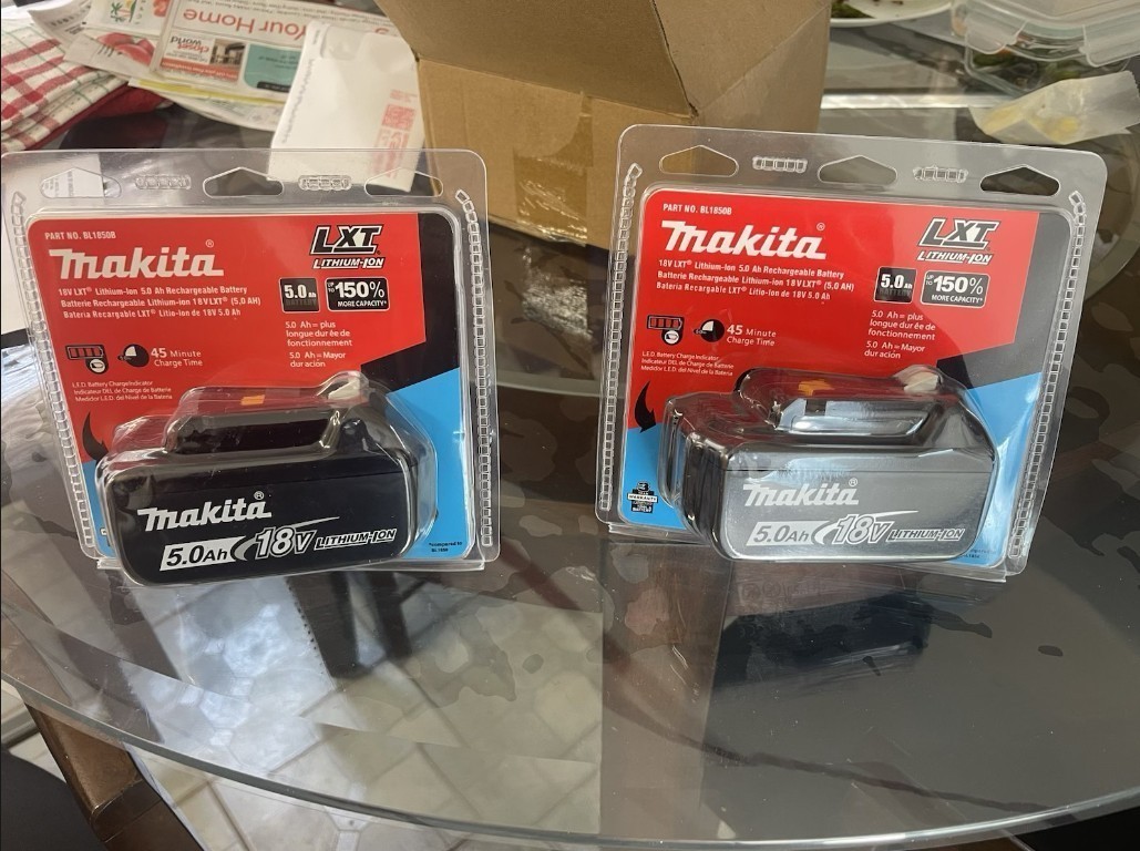 2PCS Makita BL1850B 18V LXT Lithium-Ion 5.0Ah Battery
