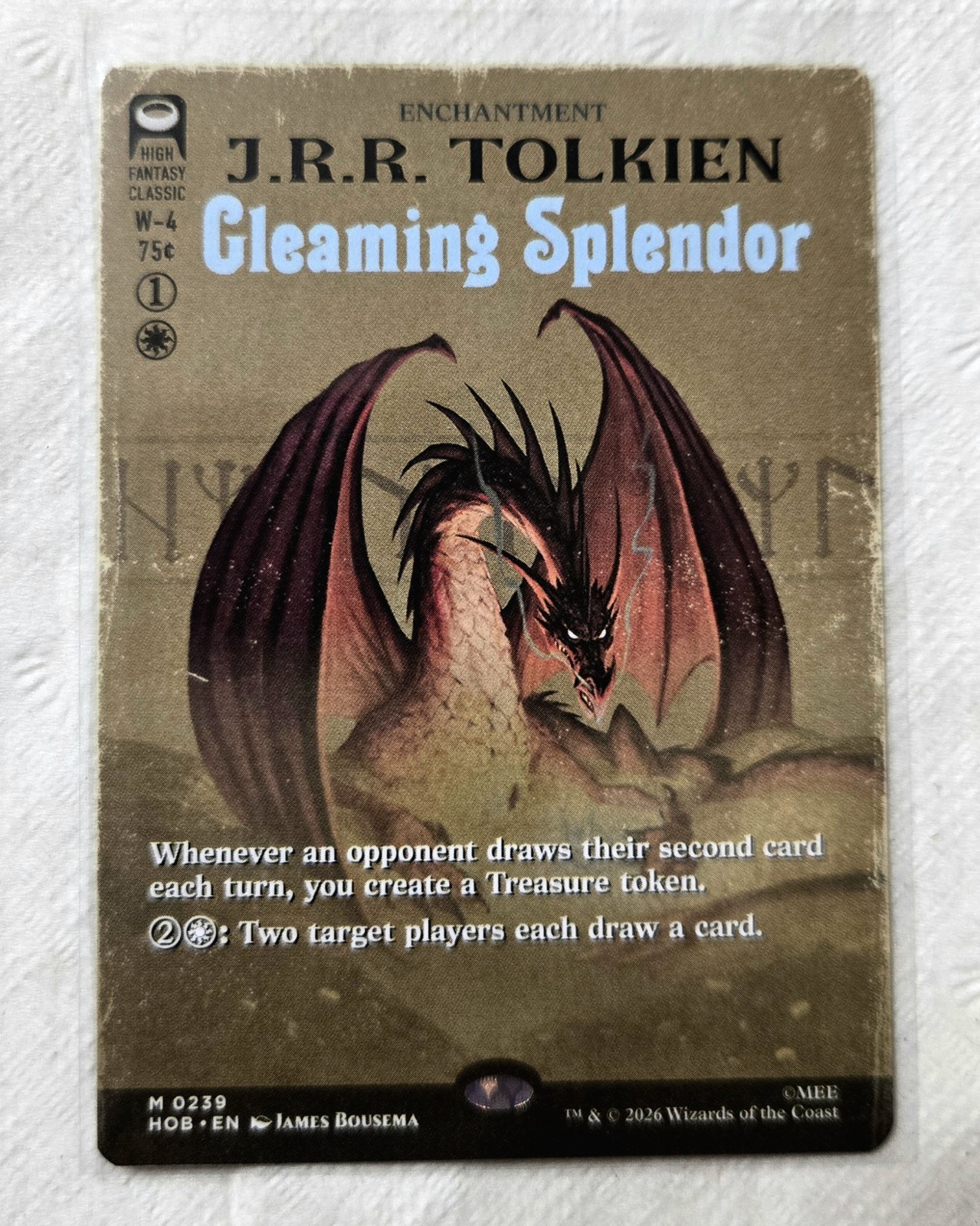 Gleaming Splendor (Borderless) The Hobbit Regular NM Magic The Gathering LOTR Gleaming Splendor (Borderless) The Hobbit Regular NM Magic The Gathering LOTR