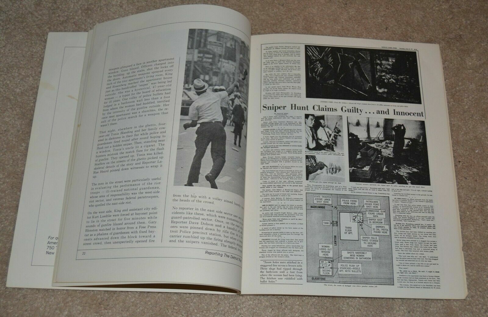 DETROIT RIOTS 1968 VINTAGE AFRICAN AMERICAN PUBLICATION SCARCE 60PP ANONYMOUS