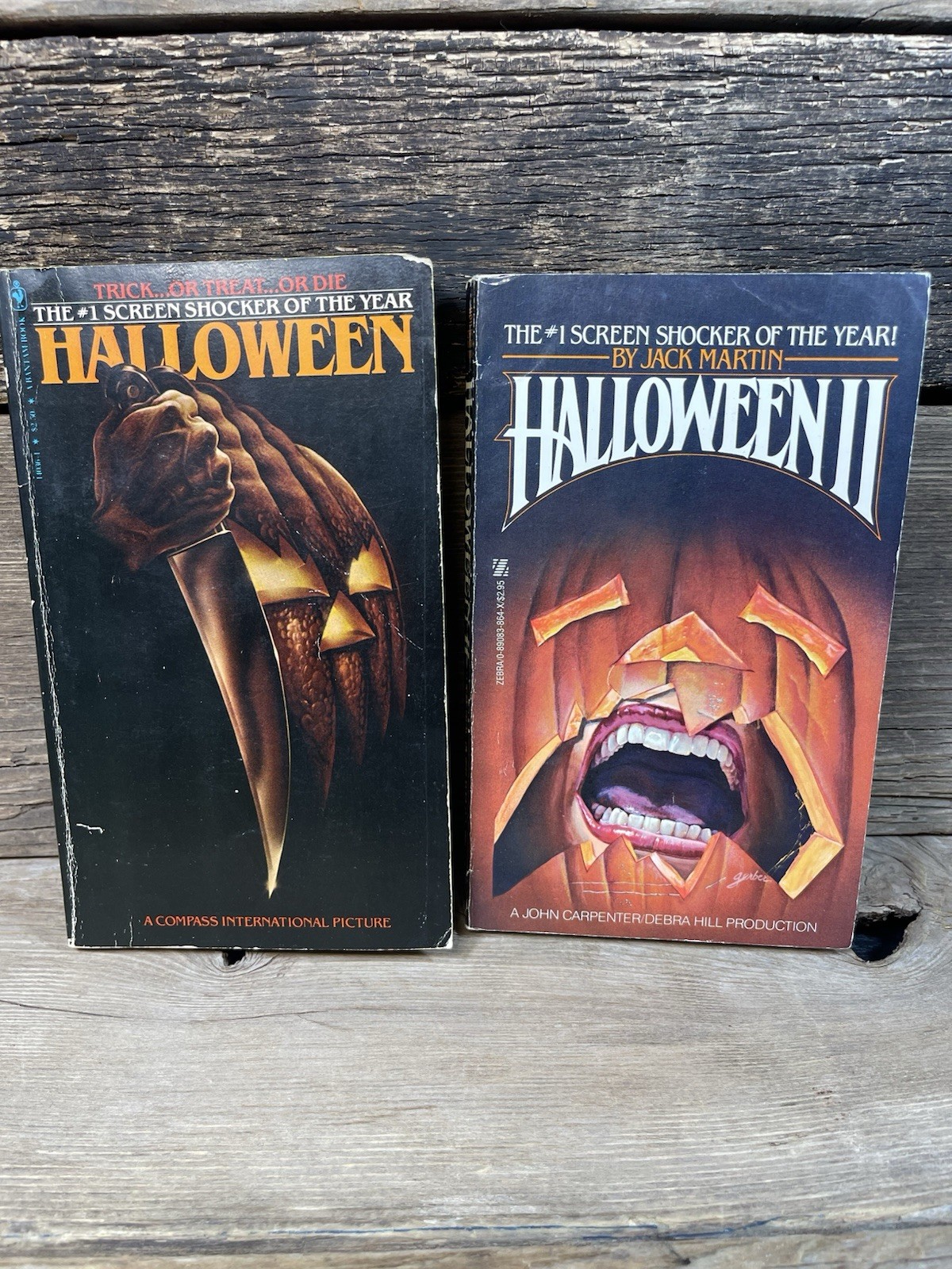 Halloween & Halloween II Movie Novelization Paperbacks Movie Tie First Edition